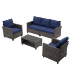 5 - Person Outdoor Seating Group with Cushions