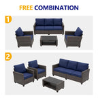 5 - Person Outdoor Seating Group with Cushions