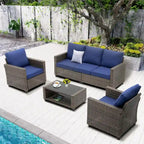 5 - Person Outdoor Seating Group with Cushions